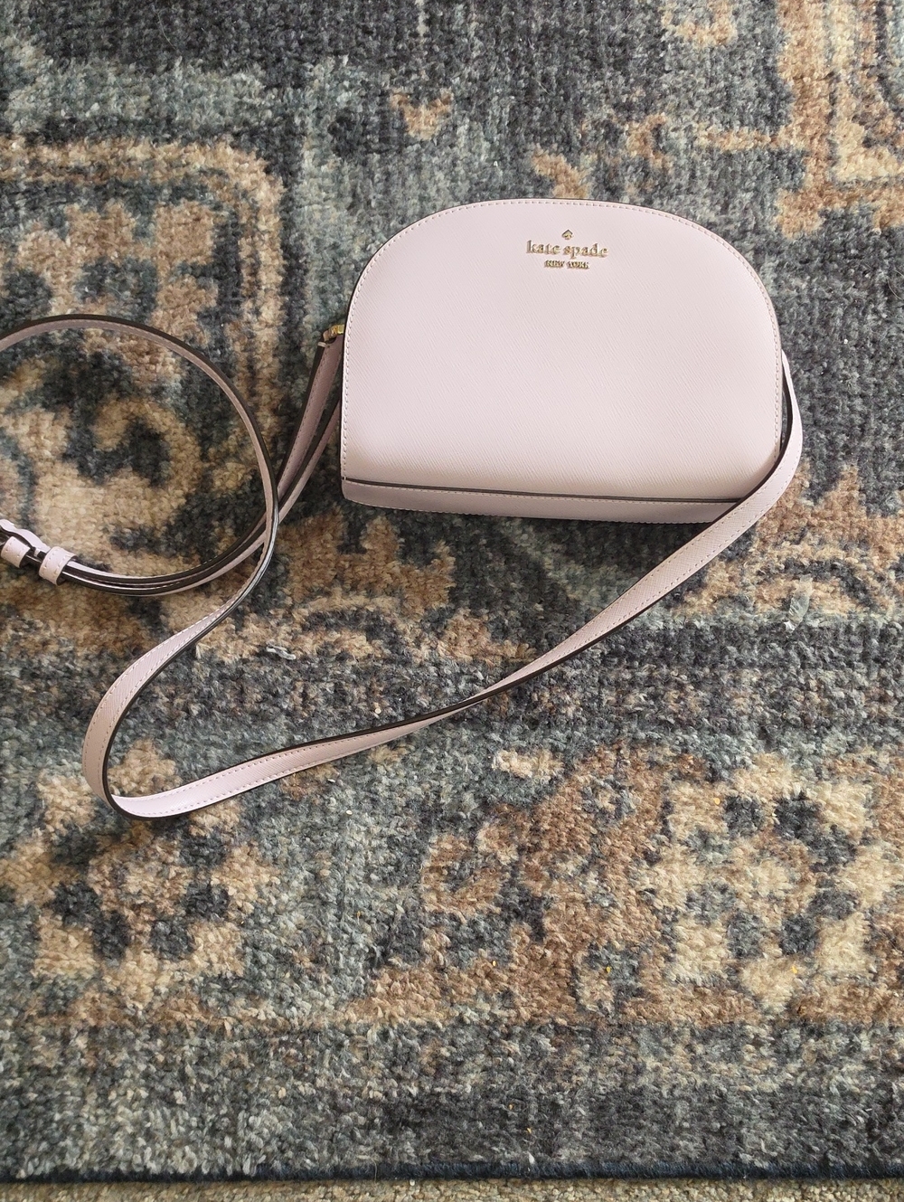 NWOT Kate Spade Perry Saffiano Leather Dome Crossbody Pale Lilac 8x6x2